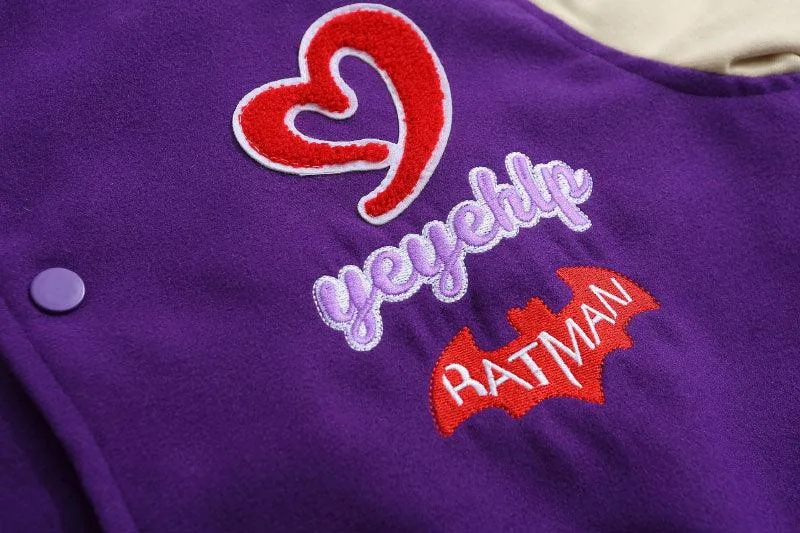 Men Angel Devil Purple Bomber