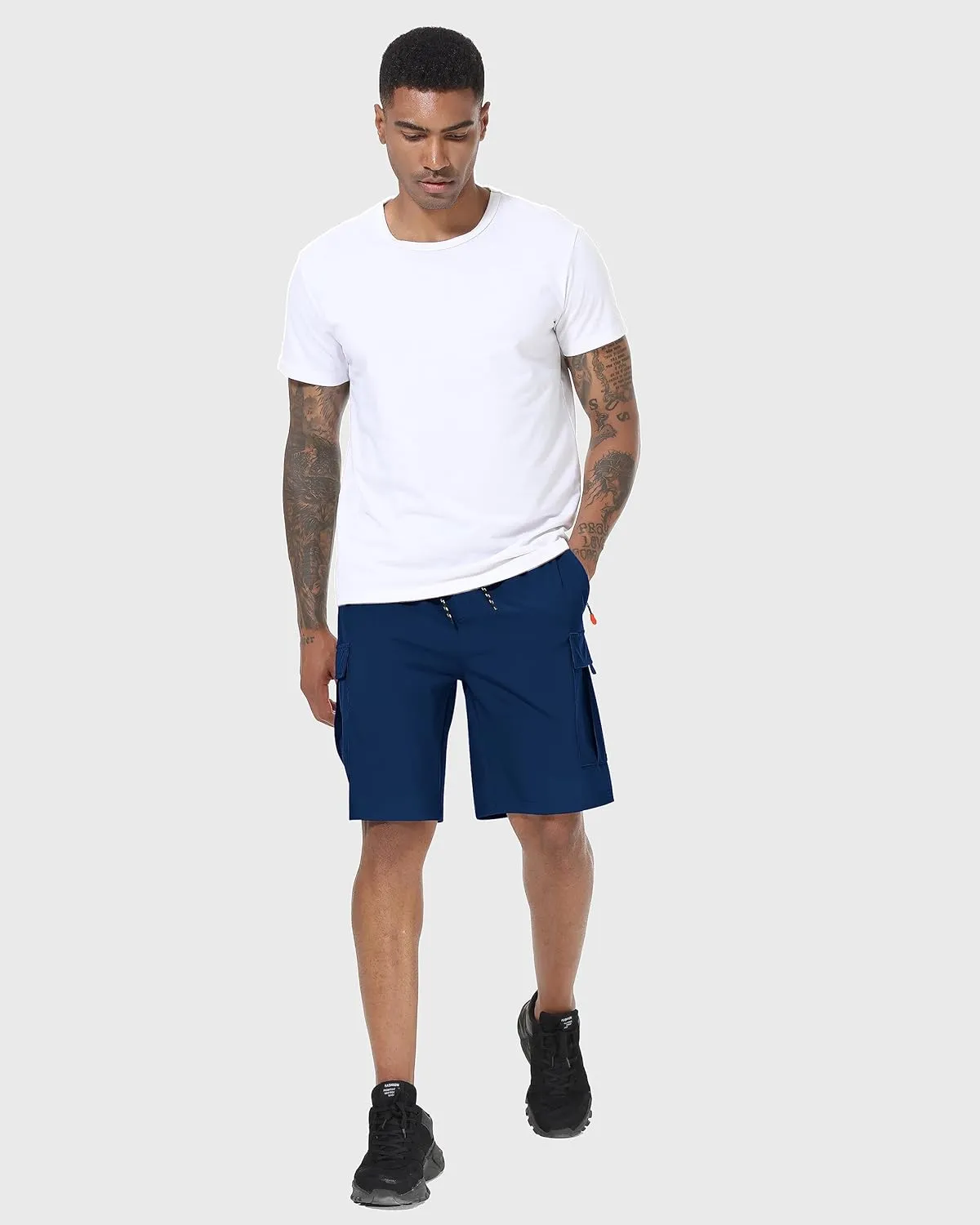 Men's Cargo Shorts Quick Dry Lightweight Stretch Hiking Shorts for Men with 5 Pockets No Lining