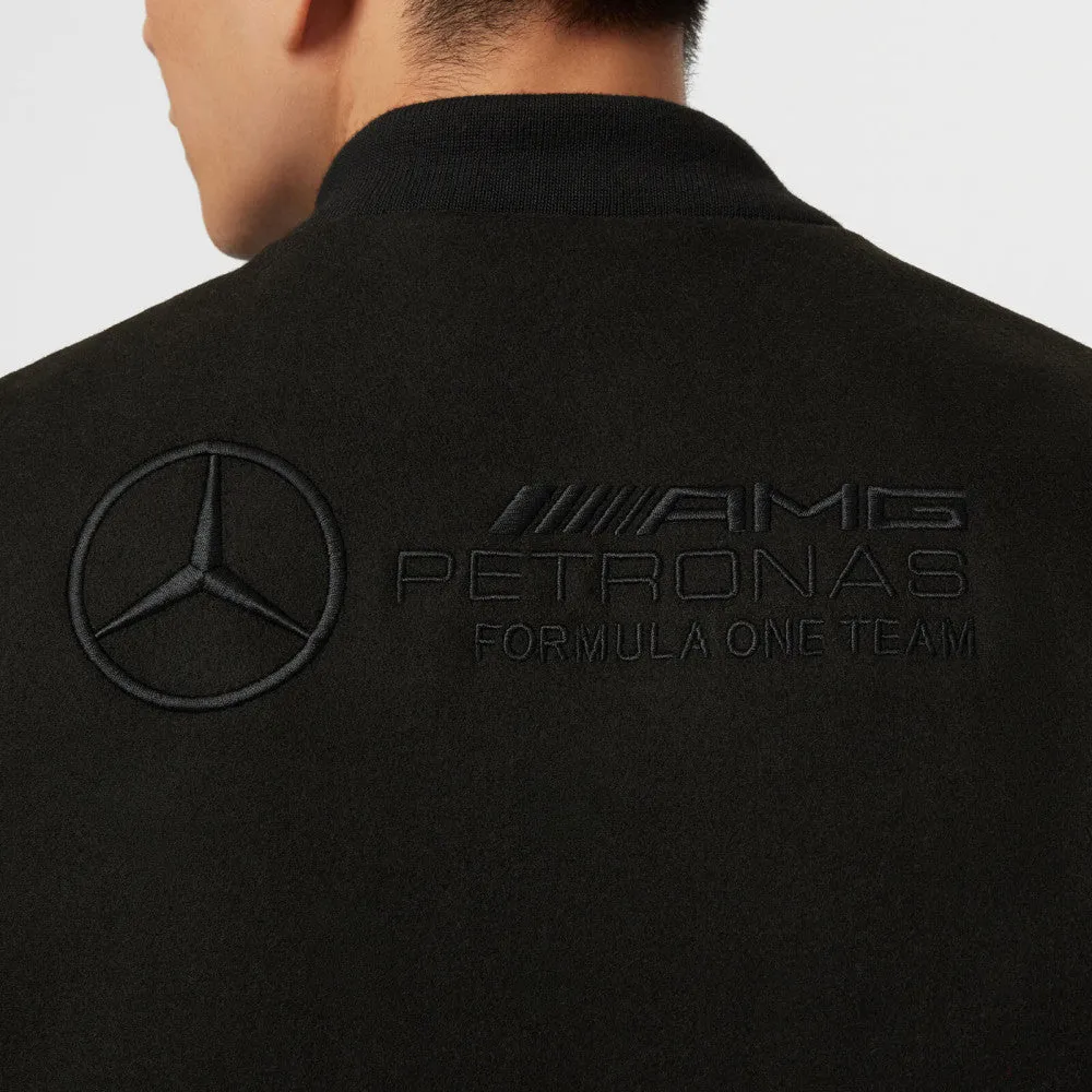 Mercedes Varsity Jacket, Black