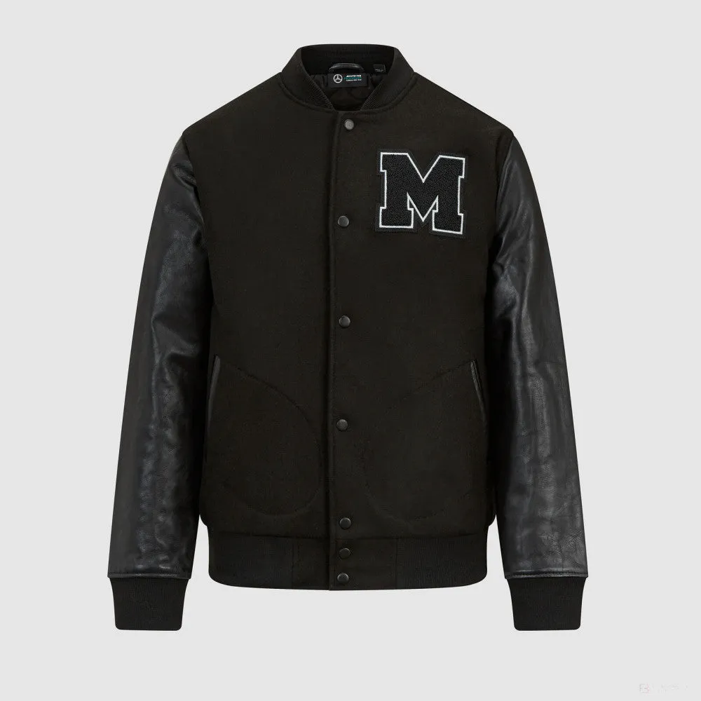 Mercedes Varsity Jacket, Black