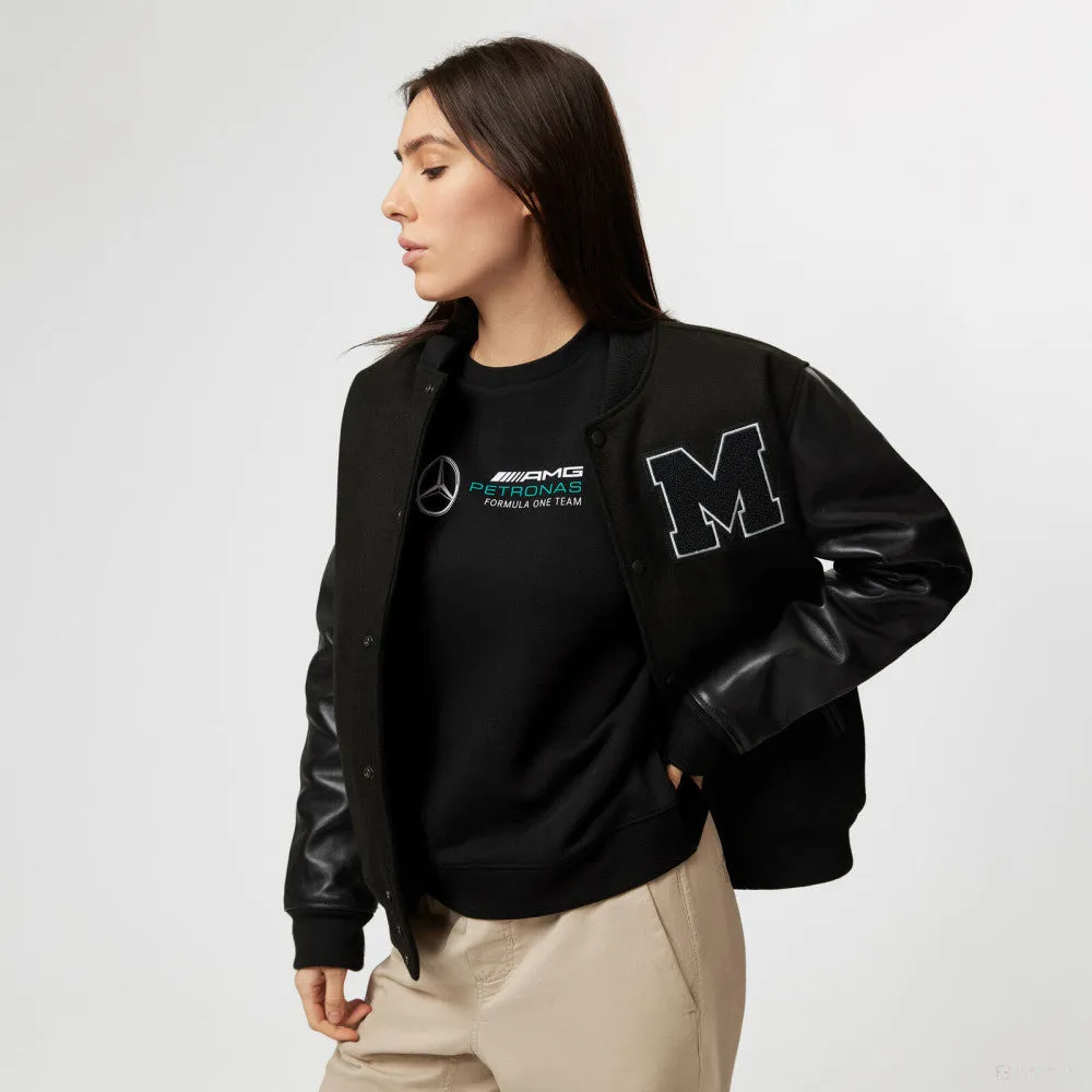 Mercedes Varsity Jacket, Black