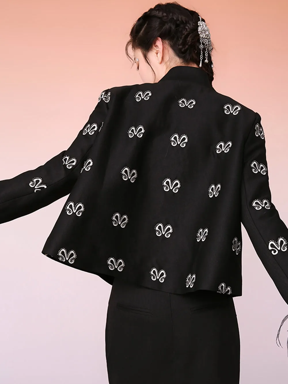 MUKZIN Original Chinese Style Black Classic Durable All-match Coat