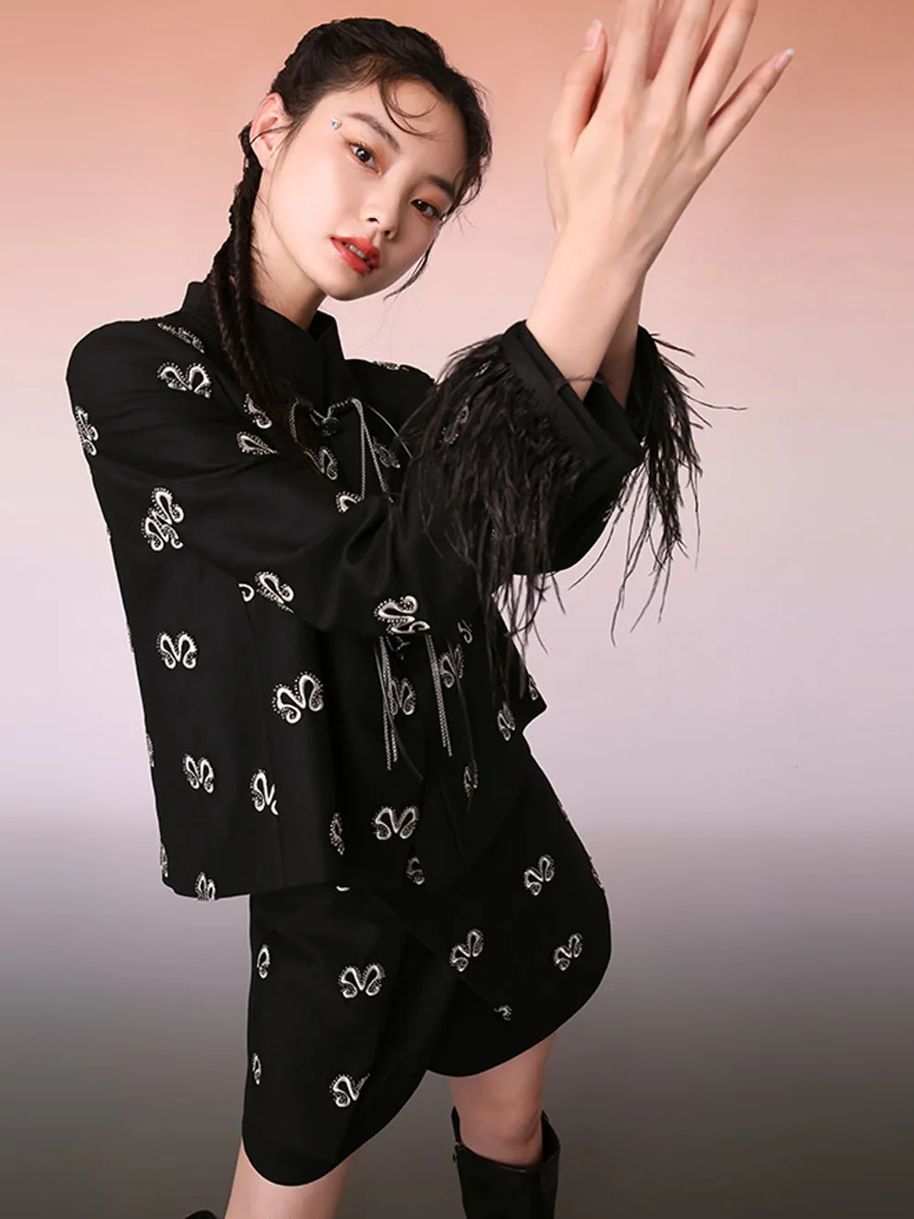 MUKZIN Original Chinese Style Black Classic Durable All-match Coat
