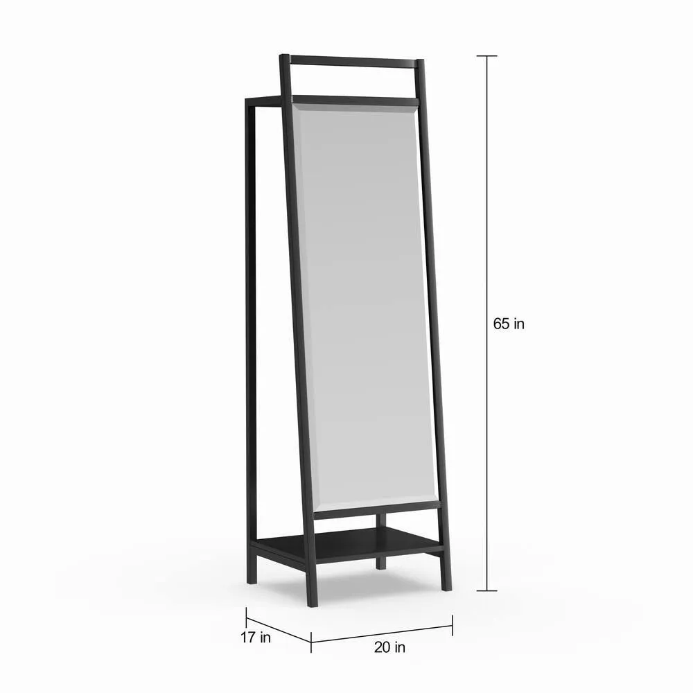 Multi-functional Mirror Stand with Hidden Coat and Shoe RacK