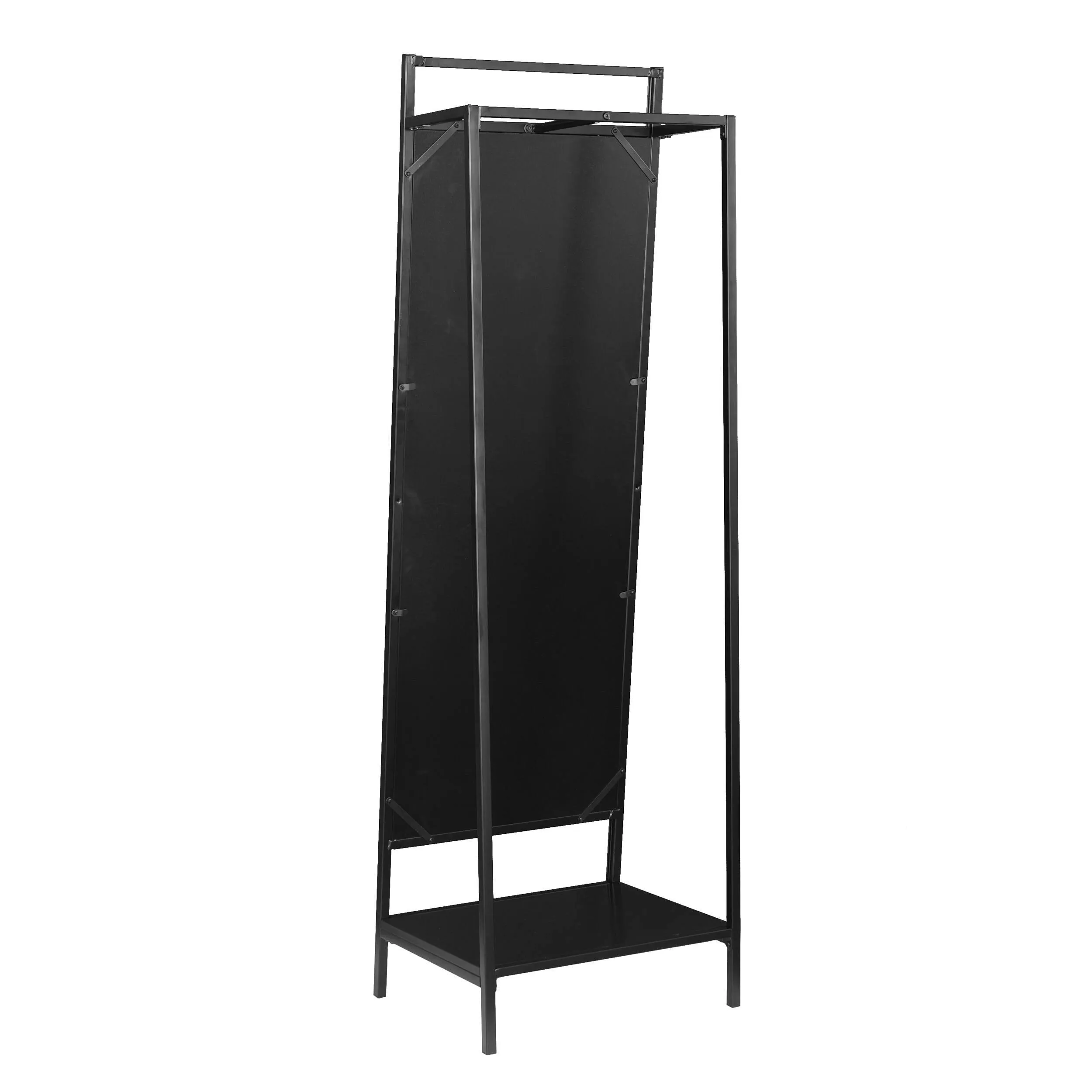 Multi-functional Mirror Stand with Hidden Coat and Shoe RacK