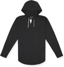 Performance Drop-Cut Circuit Long Sleeve Men's Shirt - Classic Fit, Hoodie with Adjustable Drawcord - Lightweight