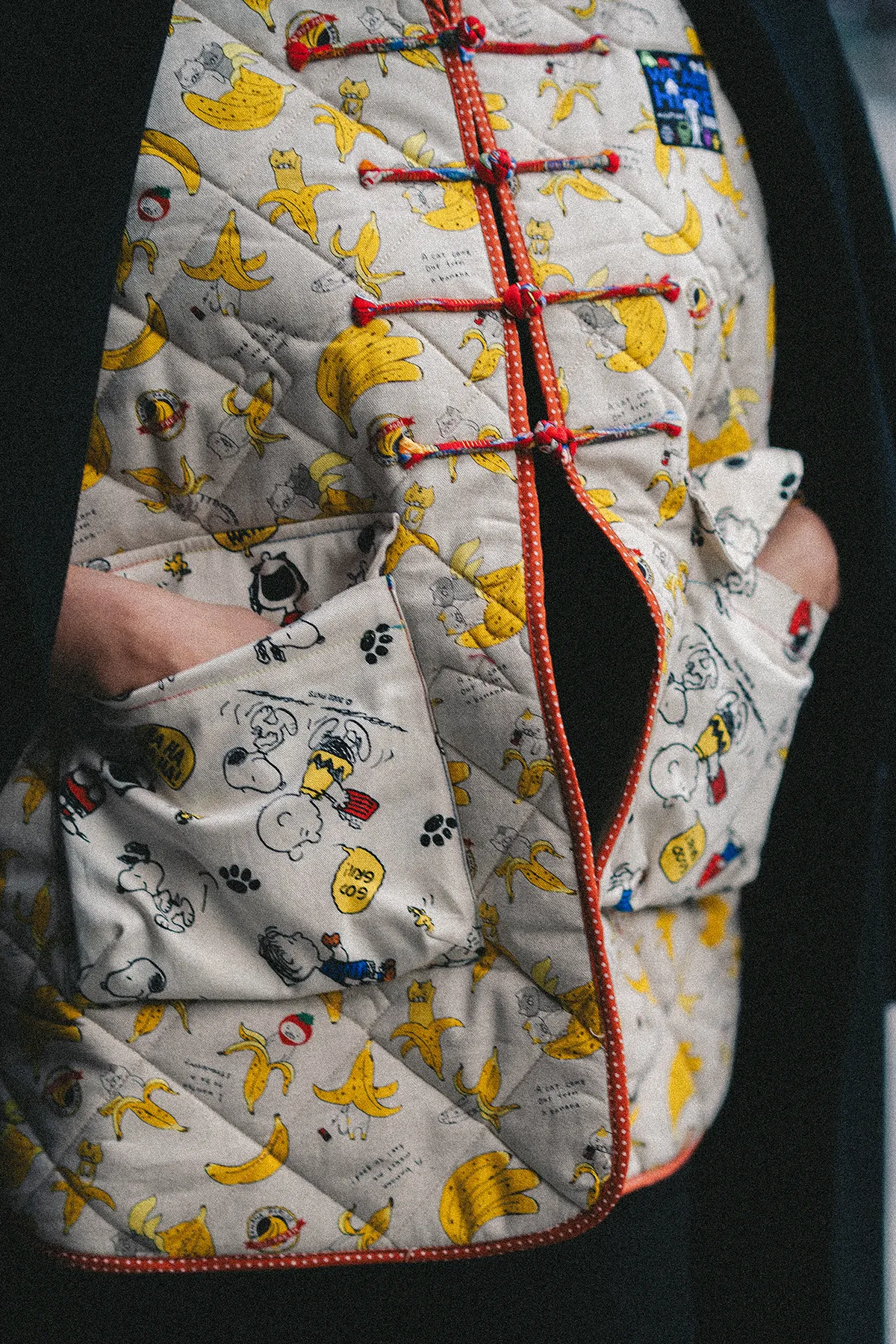 Quarter Sleeve Yellow Beige Outerwear