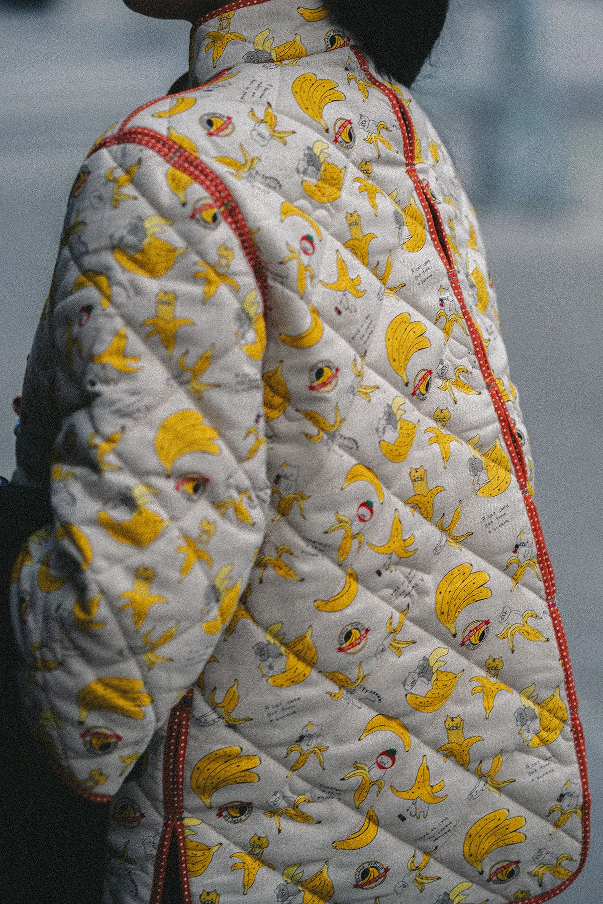 Quarter Sleeve Yellow Beige Outerwear