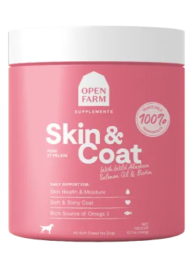 Skin & Coat Food Supplement Chews for Dogs