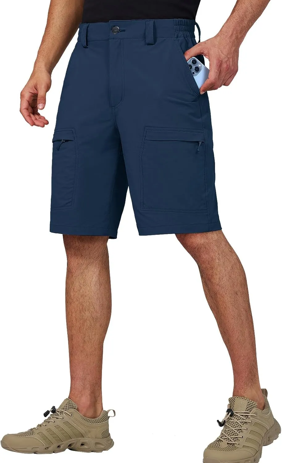 Tactical Cargo Shorts for Men Quick-Dry Lightweight Work Shorts with 7 Pockets,Durable Hiking Outdoor Short