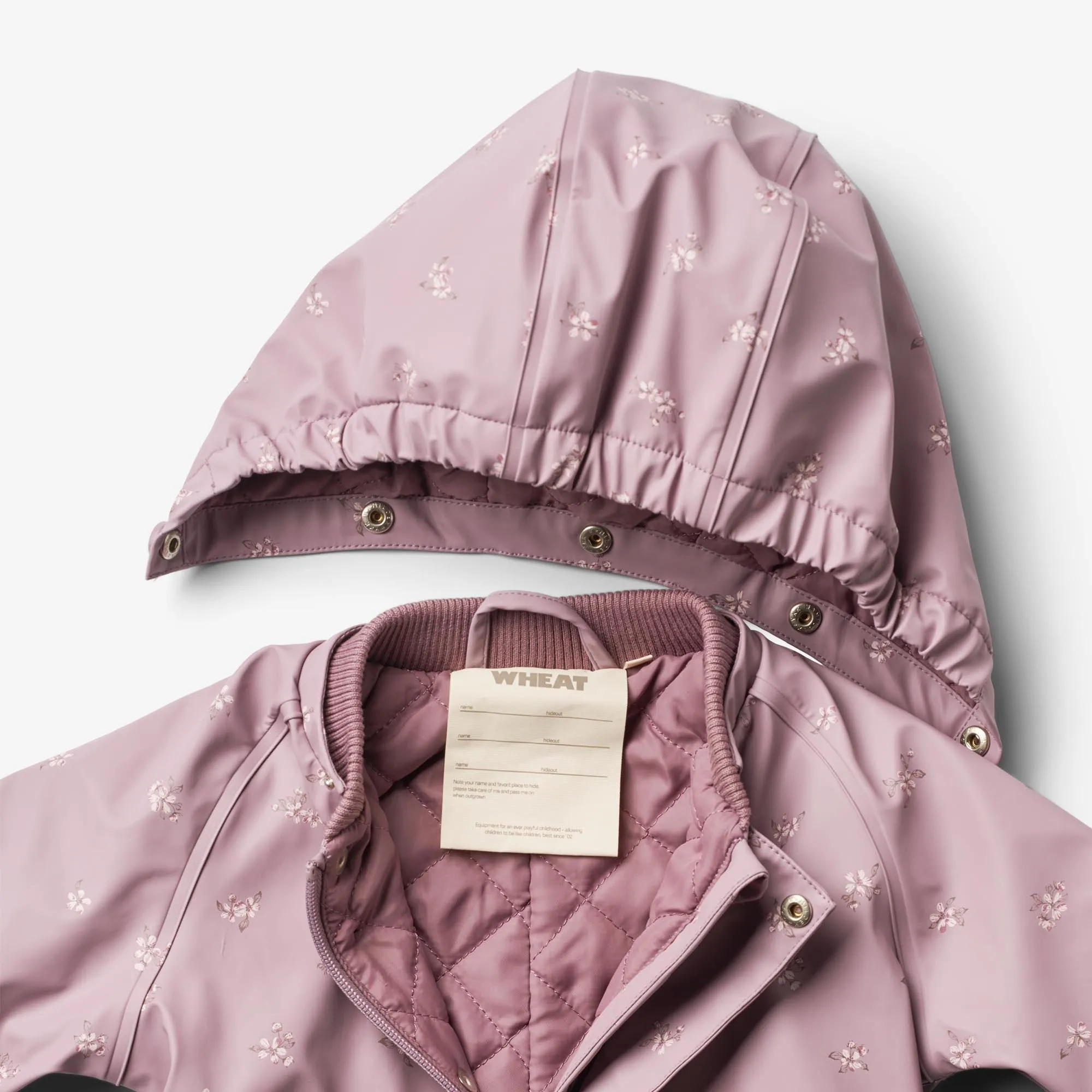 Thermo Rainsuit Aiko | Baby - soft lilac flowers