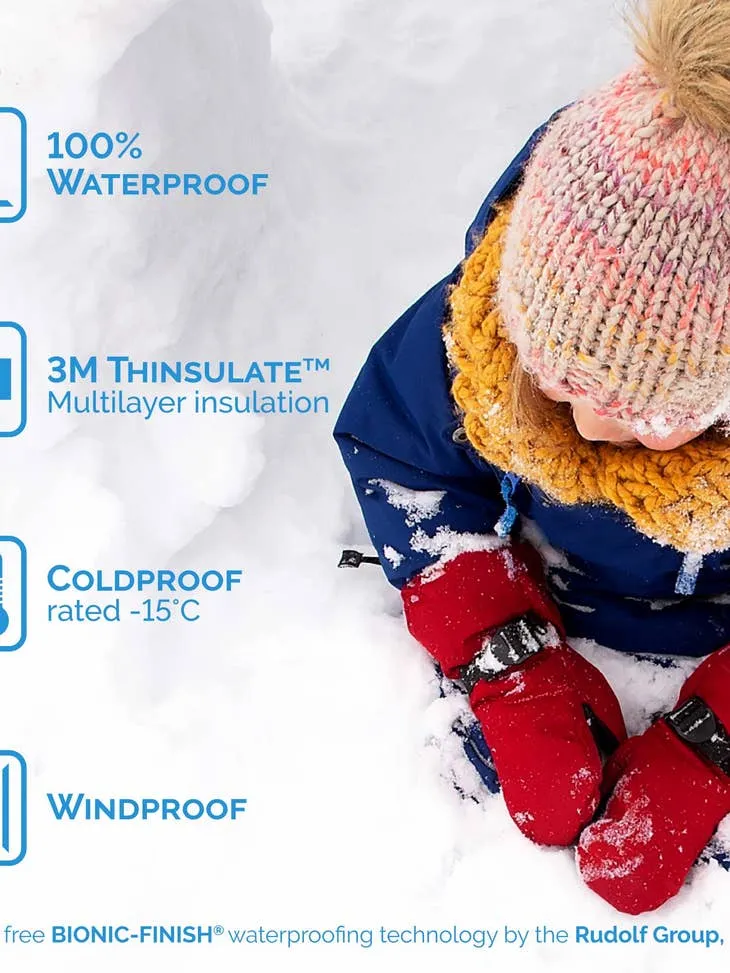 Toasty-Dry Waterproof Snow Mitten: Wildberry
