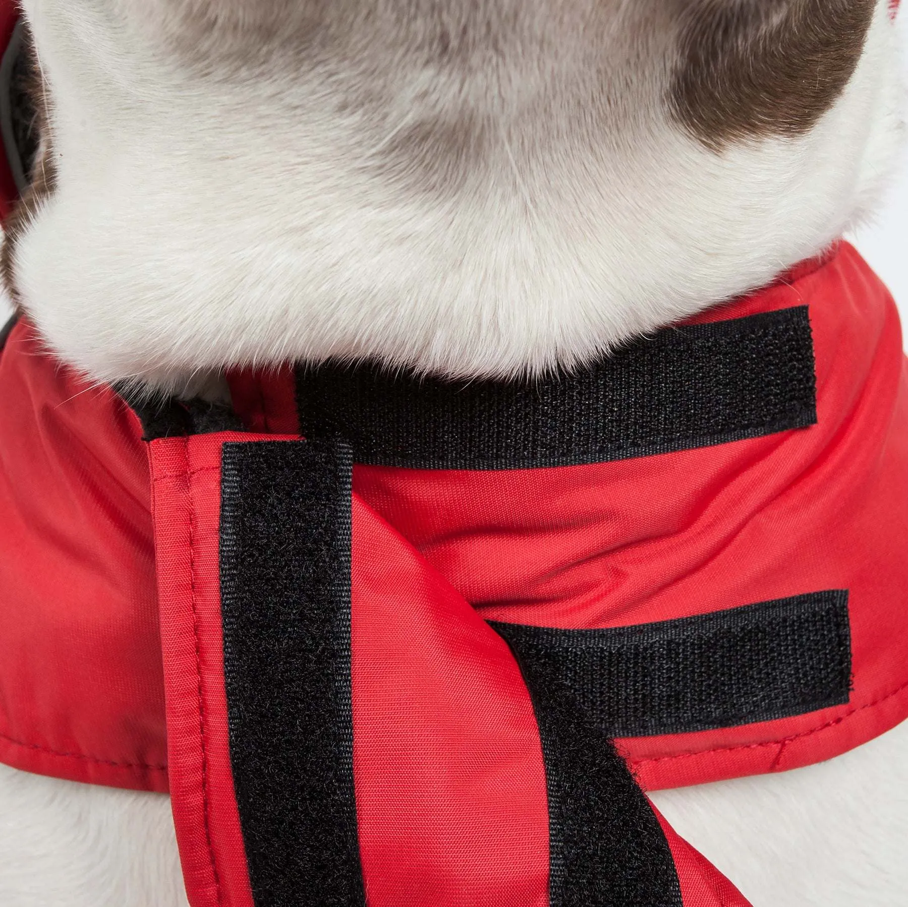 Touchdog Waterproof Convertible Dog Jacket-Red