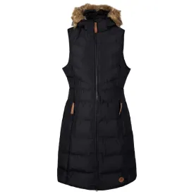 Trespass S Black  Woman's Audrey Long Padded Gilet Jacket