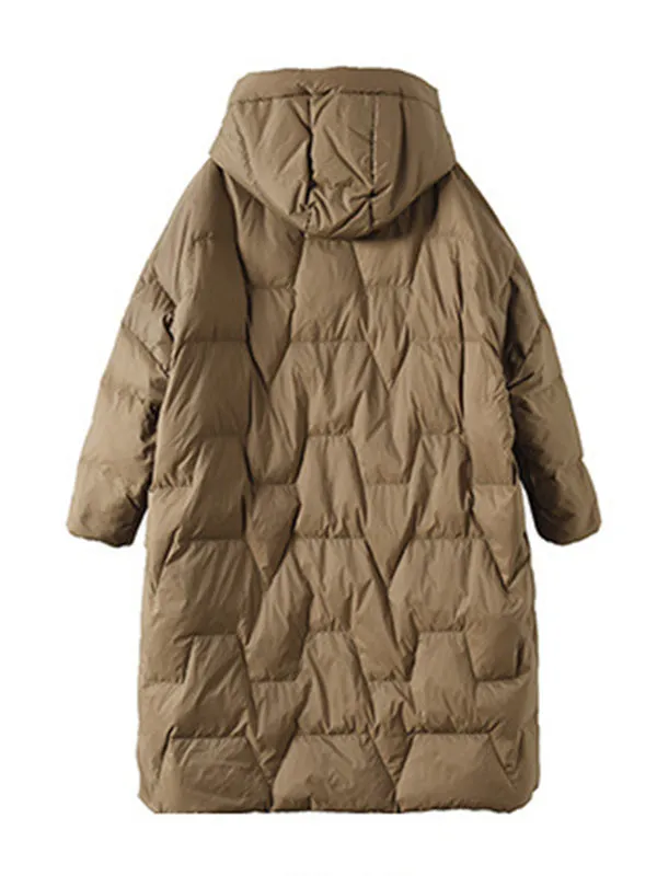 Vintage Loose Keep Warm Hooded Down Coat