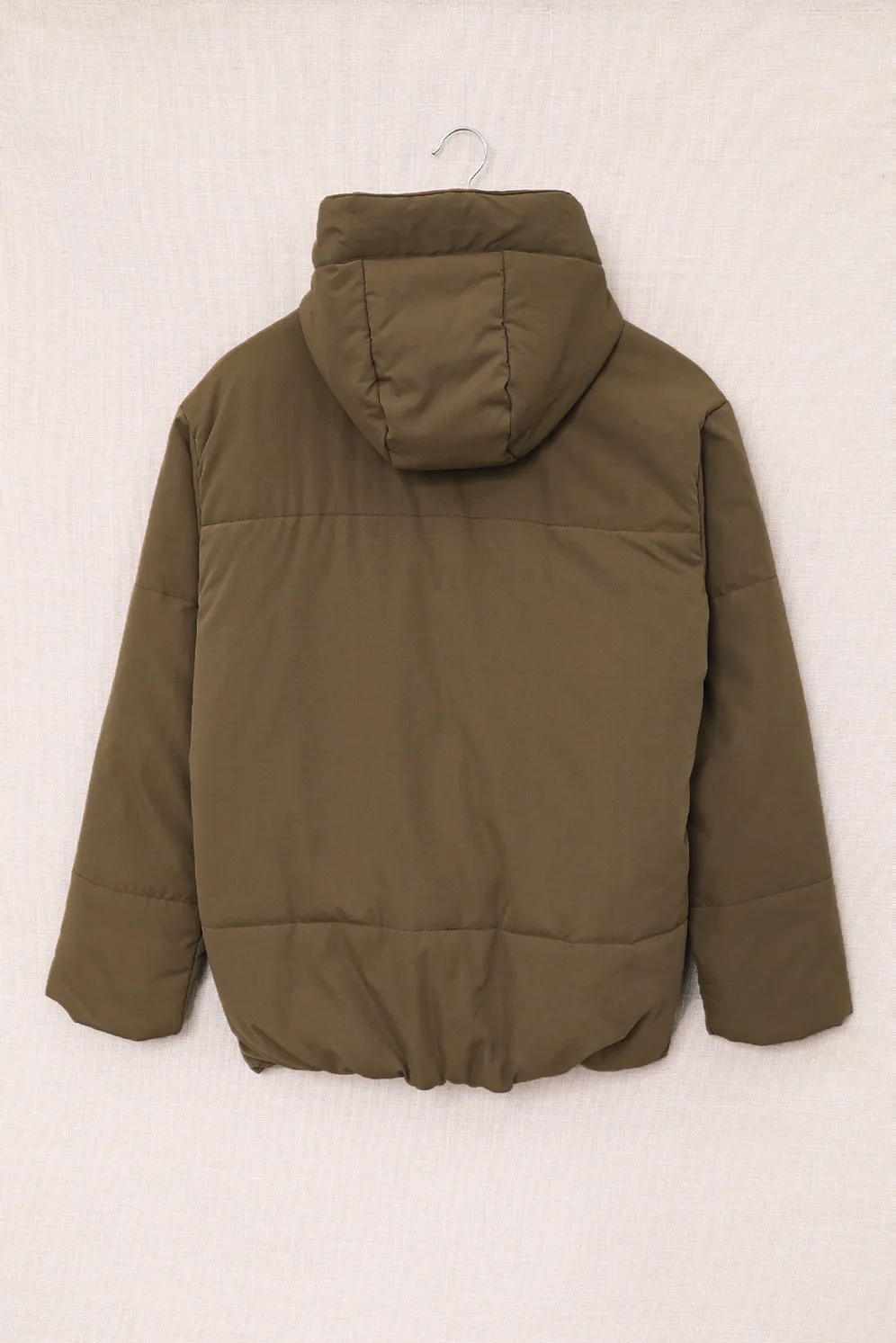 Winter Coats for Women Outdoor Zipper Hooded Coat Outwear with Pockets