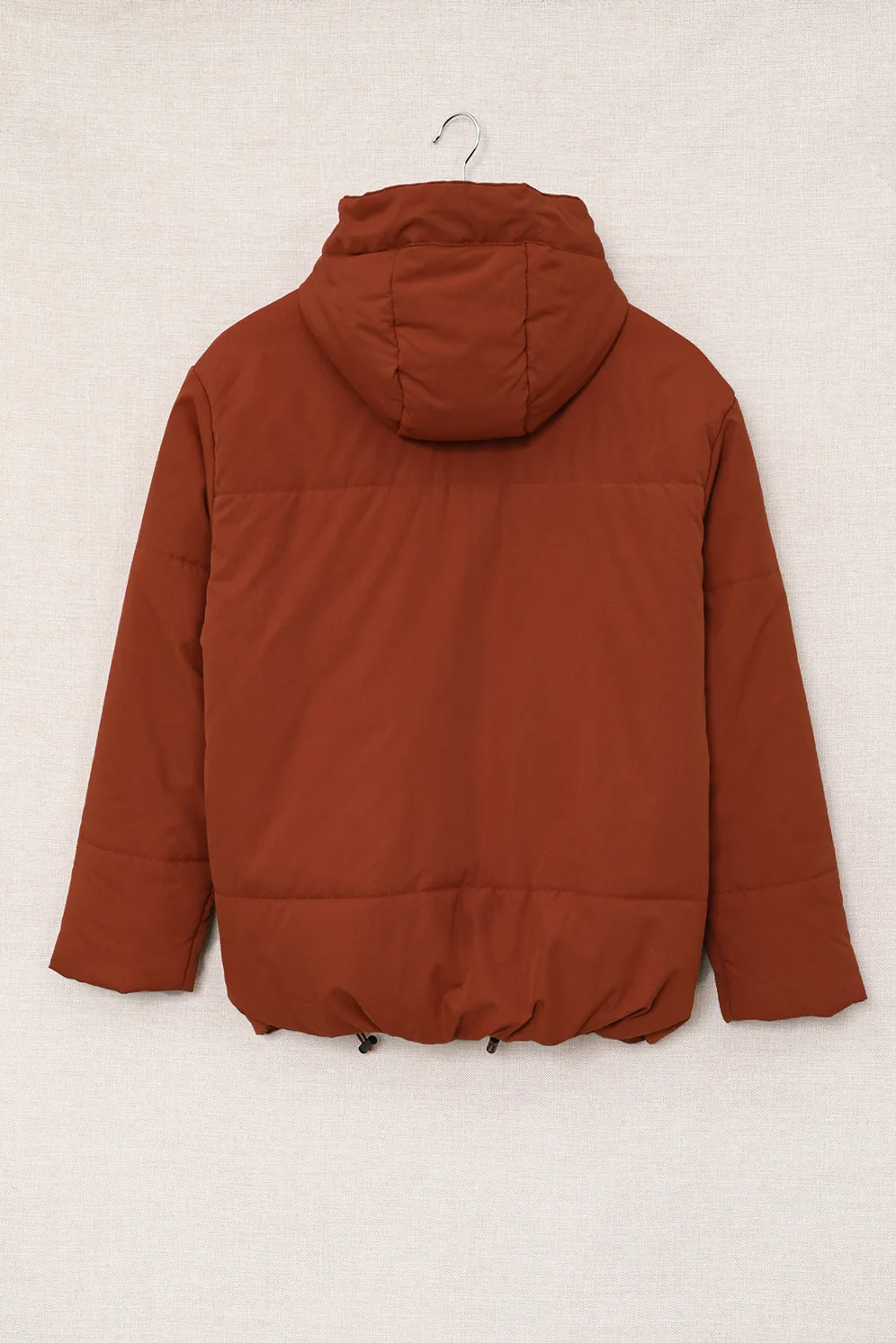 Winter Coats for Women Outdoor Zipper Hooded Coat Outwear with Pockets
