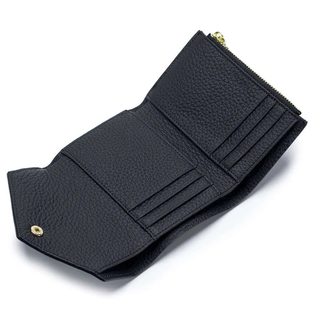 Women's Leather Trifold Envelope Wallet - Stylish & Functional