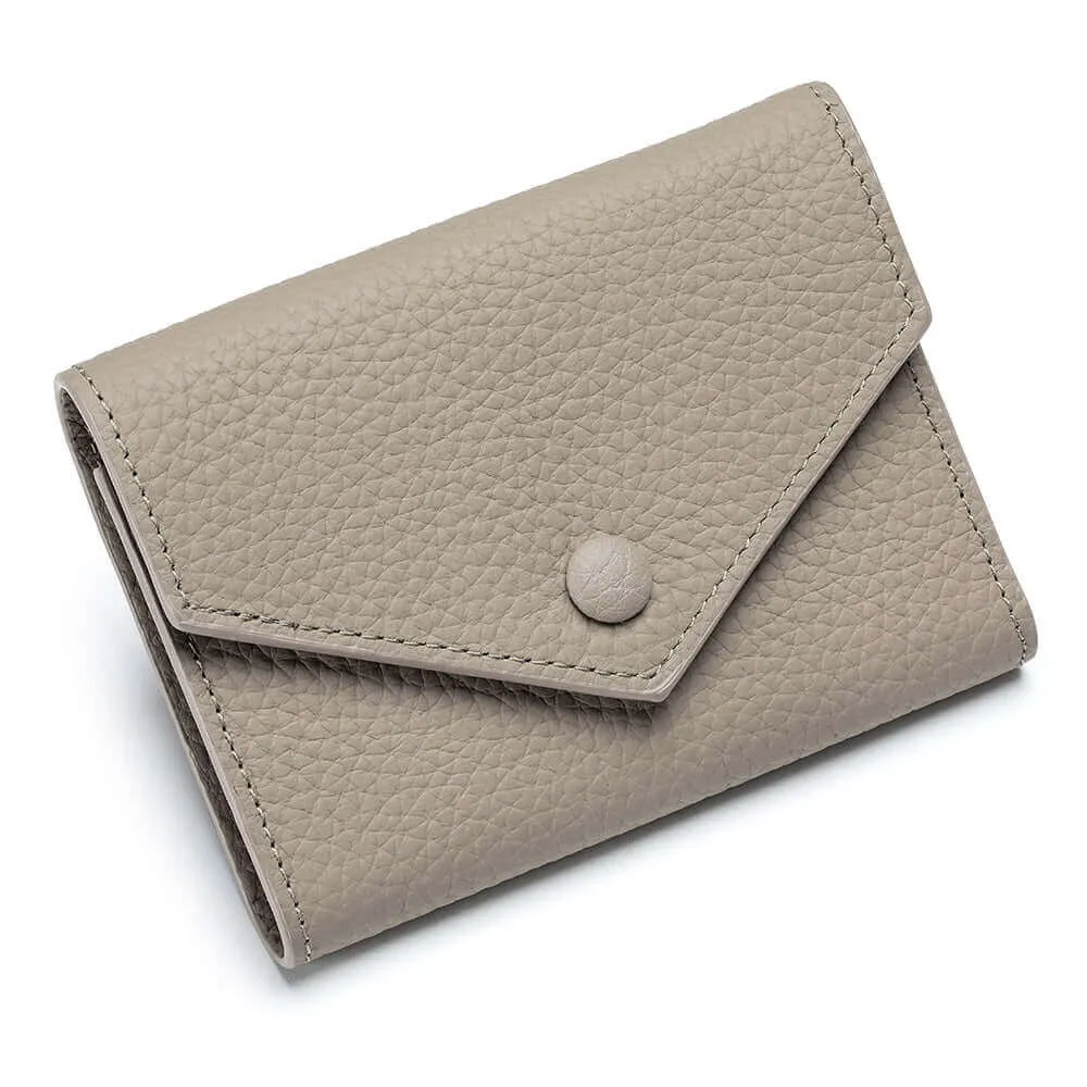 Women's Leather Trifold Envelope Wallet - Stylish & Functional