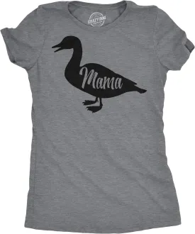 Womens Mama Duck T Shirt Cute Bird mom Gift for Pet Owner or Lover