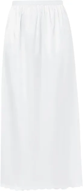 Womens Satin Half Slip Underskirt Elastic Waist Inner Lining for Midi Skirt Long Lace Underskirt for Dresses