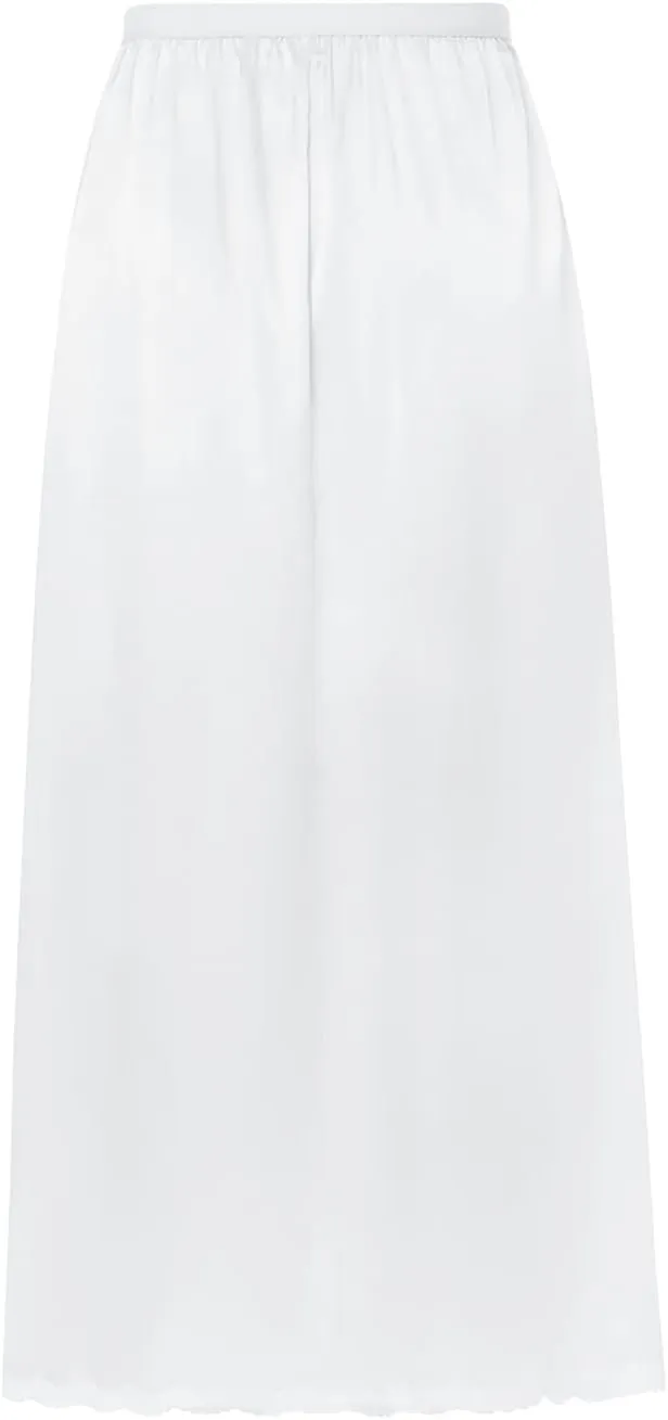 Womens Satin Half Slip Underskirt Elastic Waist Inner Lining for Midi Skirt Long Lace Underskirt for Dresses